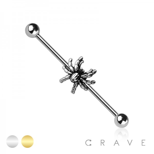SPIDER 316L SURGICAL STEEL INDUSTRIAL BARBELL